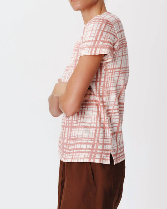 Atm - Slub Jersey Crosshatch Schoolboy Crewneck Tee