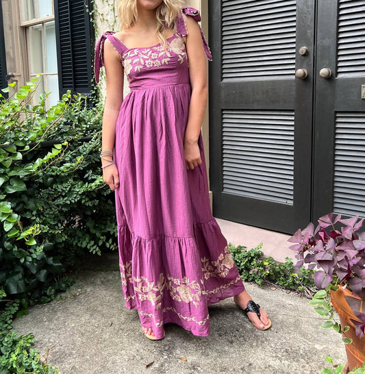 Mable - Enchanted Embroidered Maxi Dress