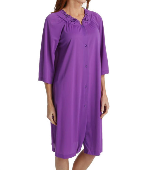 Shadowline Lingerie - Short 3/4 Sleeve Button Down Robe