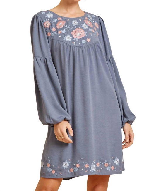 Andree By Unit - Floral Embroidered Babydoll Dress