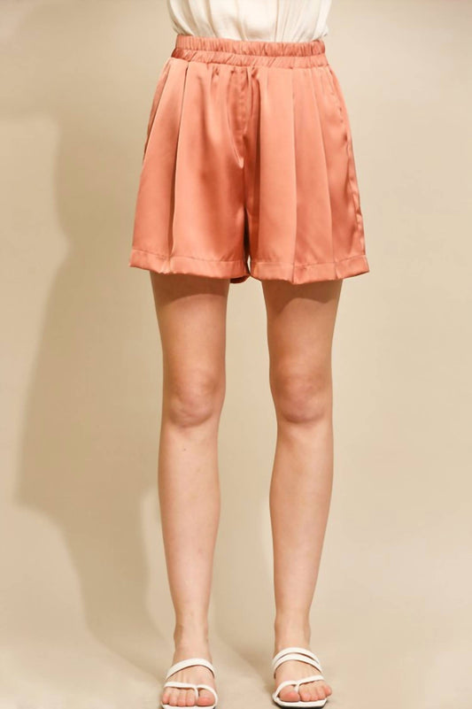 Gigio - Peach Theory Satin Shorts