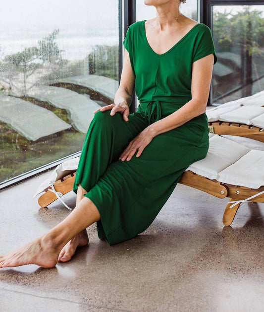 Yala - Kiova V-Neck Bamboo Jumpsuit