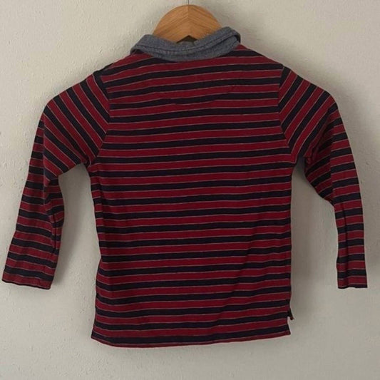 Me & Henry - Boy's Waverly Long Sleeve Polo Shirt With Chambray Collar