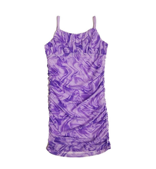 Mia - Groovy Swirl Mesh Dress