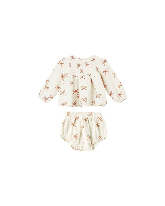 Rylee + Cru - Kids' Sophia Top And Bloomer Set