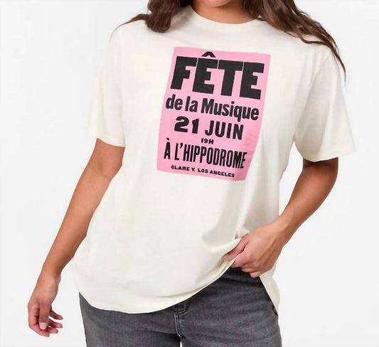 Clare V. - Fete de la Musique Tee