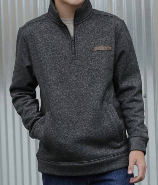 Cinch - Boy's 1/4-zip Pullover Tech Fleece Sweatshirt