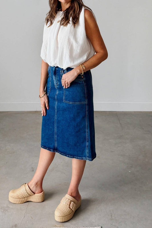 Bayeas - Beth Midi Denim Skirt
