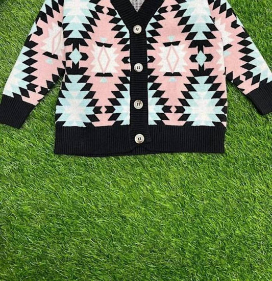 Kids Charm - Girl's Aztec Sweater