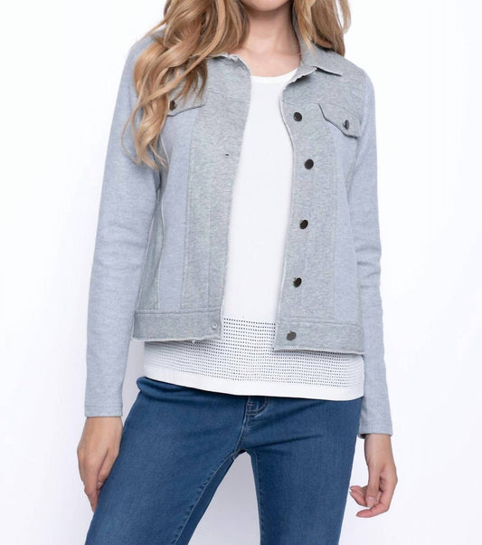 Picadilly - Rib Button-Up Jacket