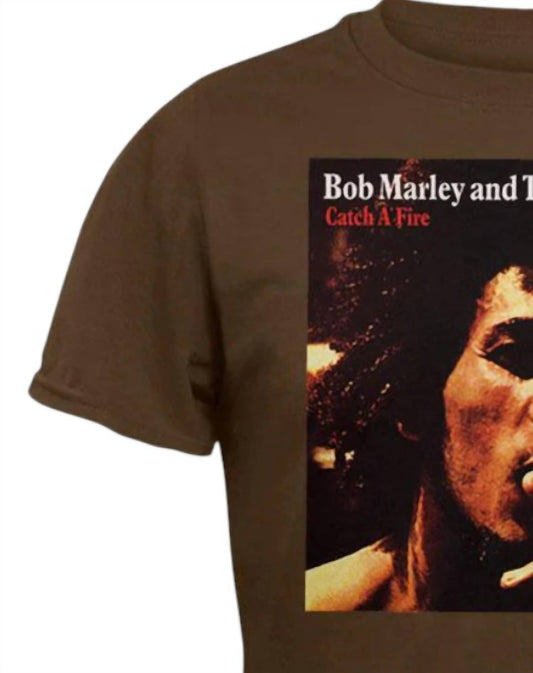 Bob Marley - Men's Catch A Fire Cover Art T-shirt