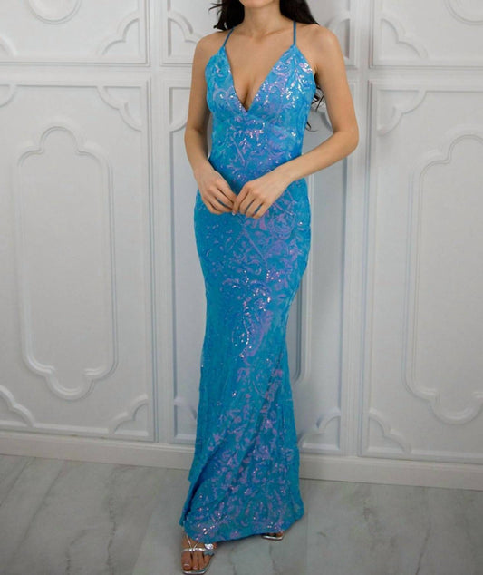 Lovesome - Maisie Sequin Maxi Dress