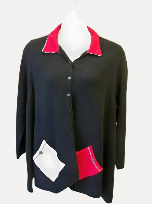 Andree By Unit - Women's Shirt Collar Cardigan