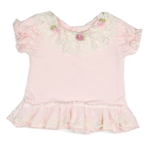 Haute Baby - Baby Girls Sweet Pea Ruffled Top