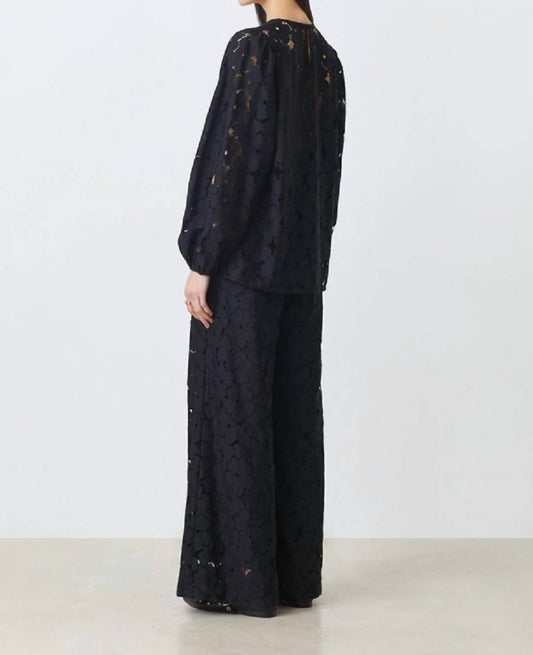 Suncoo - Eyelet Lace Blouse