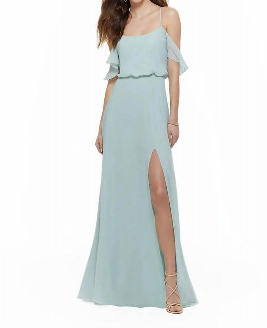 Morilee - Draped Off The Shoulder Chiffon Bridesmaid Dress