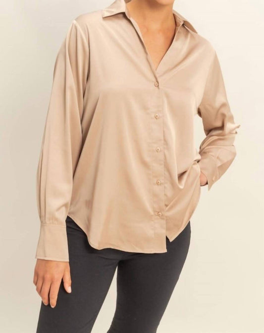 Hyfve - Sammy Button-up Satin Top