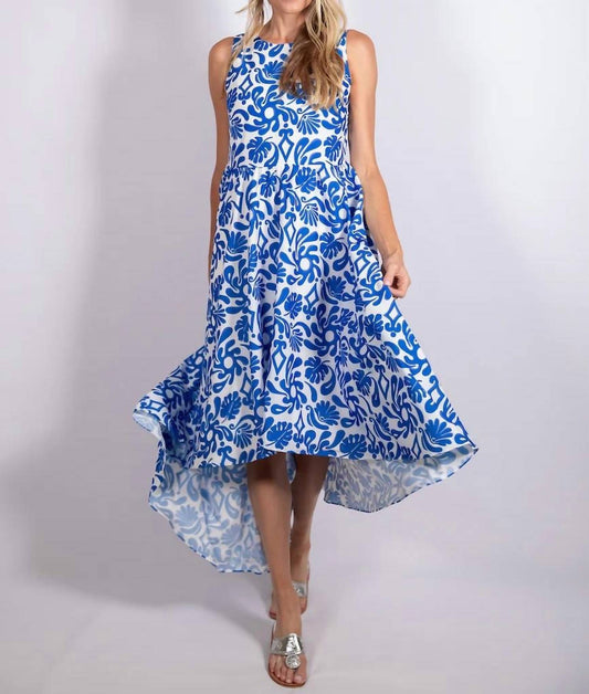 Sail To Sable - Women's High Low Party Dress