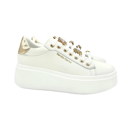 Renato Garini - Women's Bedazzled Laces Sneaker