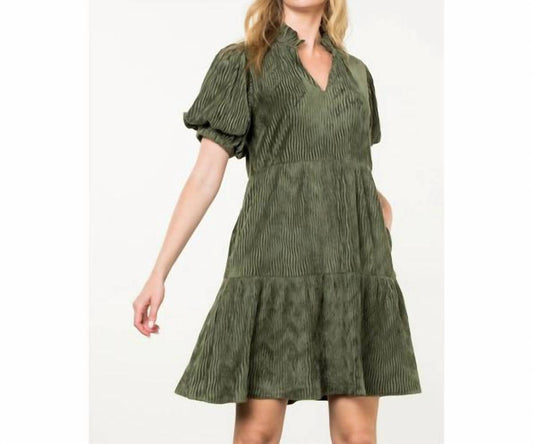 Thml - Puff Sleeve Velvet Dress