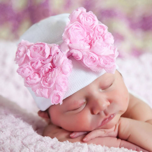Ilybean - Rosette Bow Nursery Hat