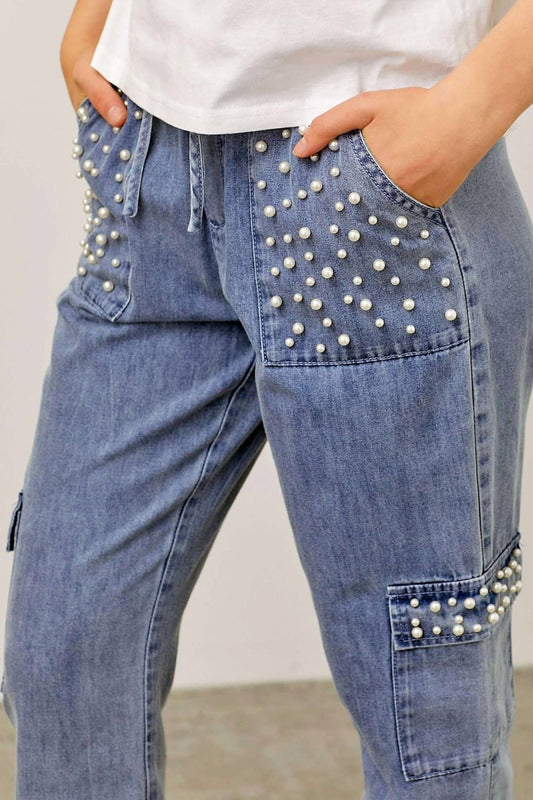 Mainstrip - Women's Denim Glam Jogger