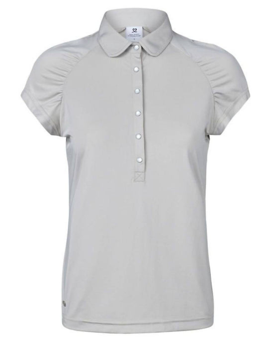 Ariana Cap Sleeve Polo Shirt