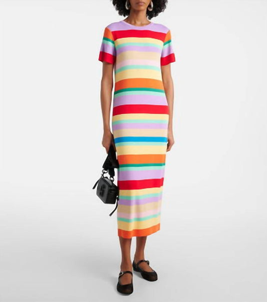 Rixo - Duster Stripe Midi Dress