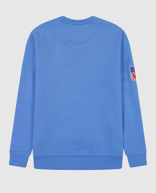 Starter - Men's Houston Oilers Crew Neck Sweatshirt With Zip Pockets