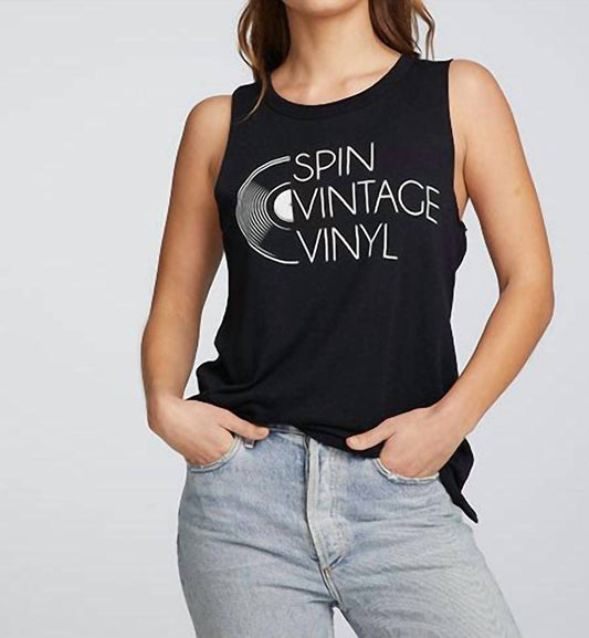 Spin Vintage Vinyl Muscle Tank
