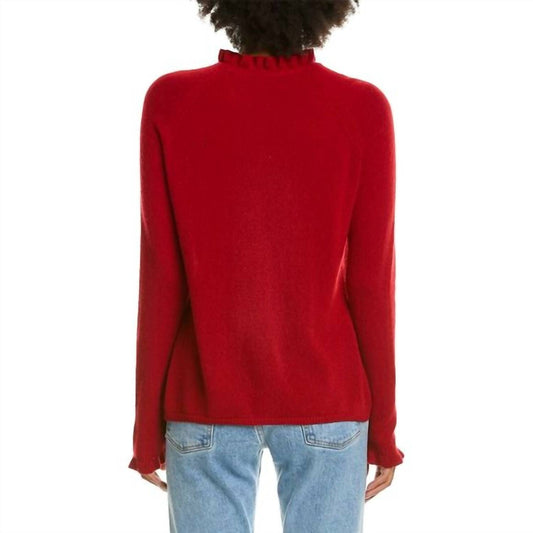 Alashan Cashmere - GRACE RUFFLE TRIM PULLOVER