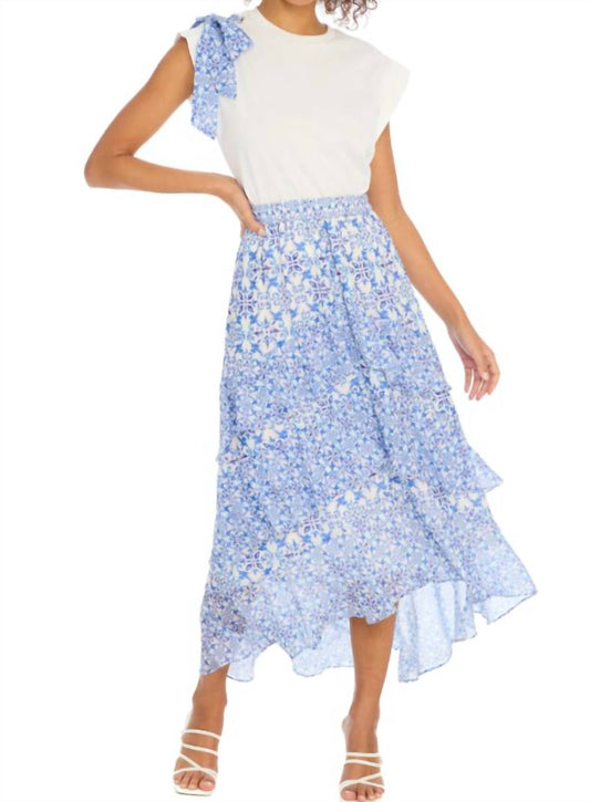 Allison New York - Ella Cascading Ruffles Midi Skirt