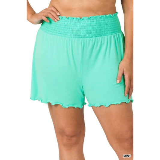 Zenana - Smocked Lounge Shorts