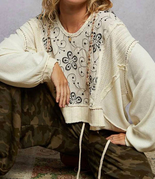 Pol - Balloon Sleeve Hooded Top