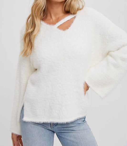 Bluivy - Callie Strappy Front Fuzzy Sweater