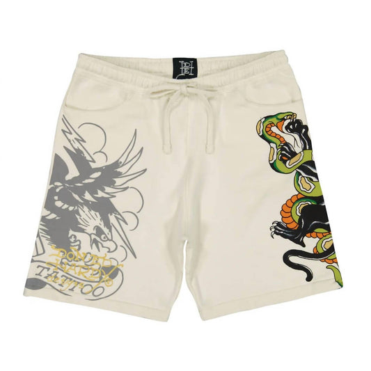 Ed Hardy - Men's Panther Skull Fleece Short