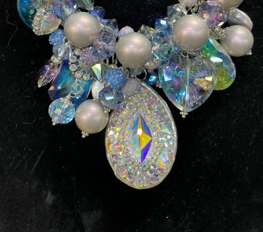 Art By Amy Labbe - Many Crystals Necklace