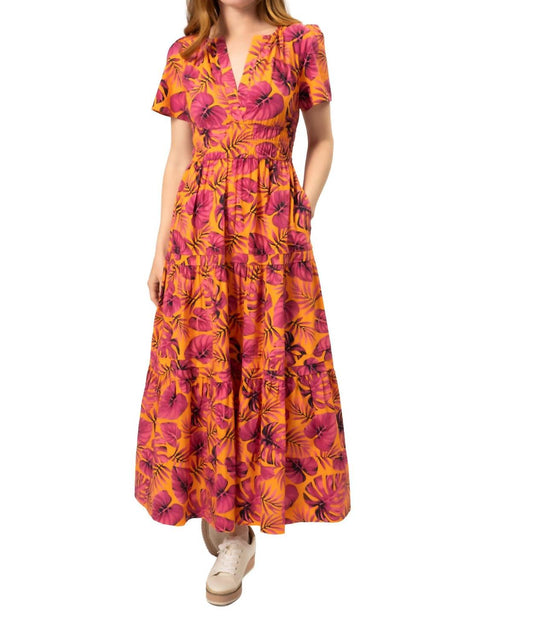 Area Stars - Org Floral Maxi Dress