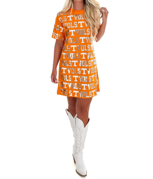 Stewart Simmons - Tennessee Sequin Repeat T-shirt Mini Dress