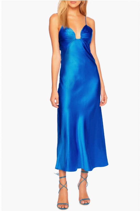 Susana Monaco - Square Wire Bias Cut Silk Slip Dress