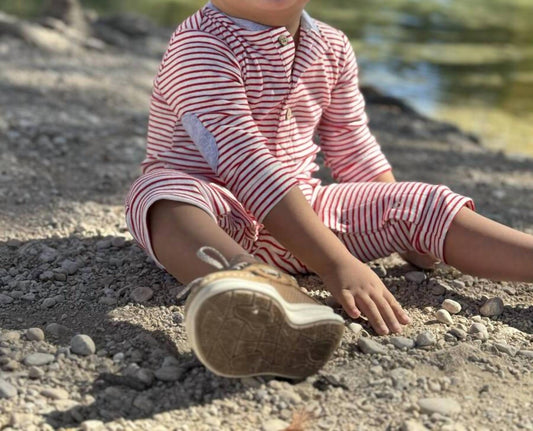 Me & Henry - Boy's Niota Henley Romper