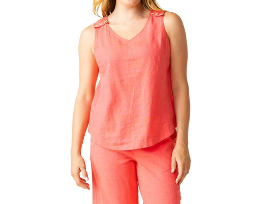 Habitat - Linen Solid Freshen Up Tank Top