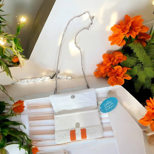 La Chic Designs - Burnt Orange Beaded Purse