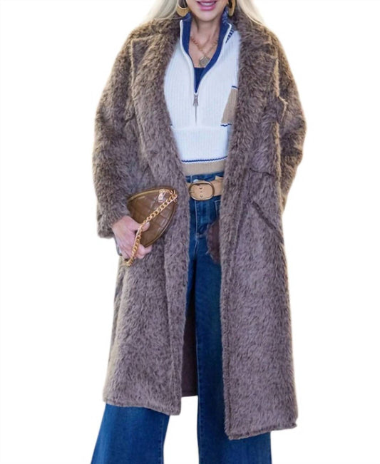 Yolly - Long Faux Fur Coat