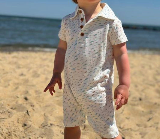 Me & Henry - Boy's Drift Polo Romper
