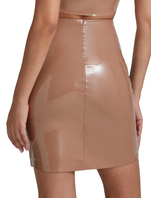 Commando - Faux Patent Leather Mini Skirt