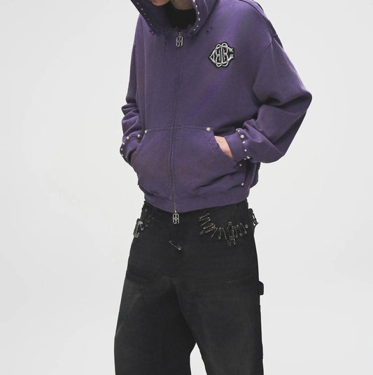 Birth Of Royal Child - Pearl Studded Boxy Hoodie