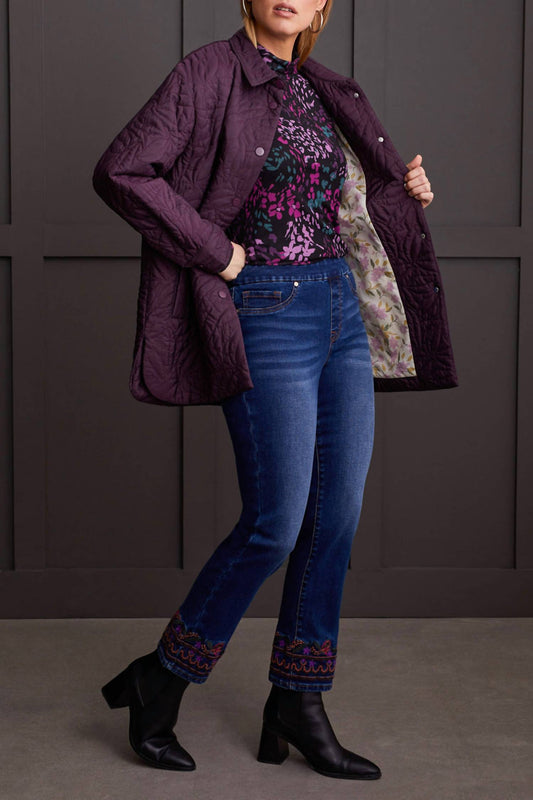 Tribal - Quilted Snap Front Shacket