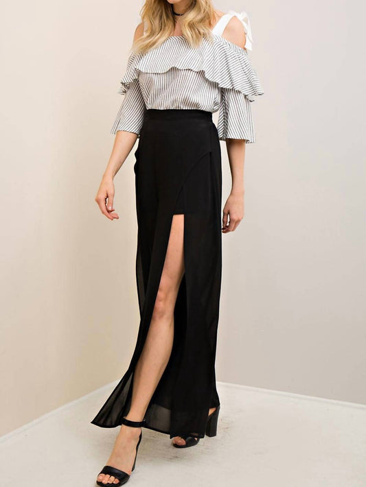 Entro - Solid Slit Maxi Short Pant