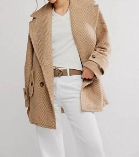 Free People - Ari Wool Long Sleeve Peacoat
